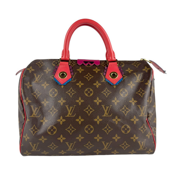 LOUIS VUITTON Brown Monogram Speedy 30 Bag - Picture 1 of 5